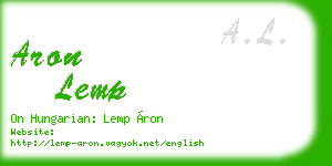 aron lemp business card
